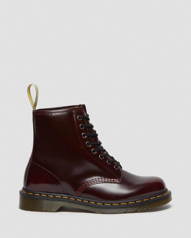 Pink / Red Women's Dr Martens Vegan 1460 Lace Up Boots | CA 219WNB